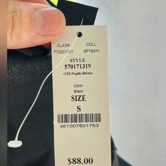 NWT White House Black Market Off-The-Shoulder
Poplin black Top - small - Picture 9 of 10